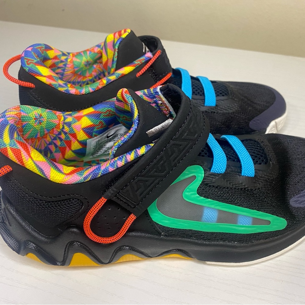 Nike Giannis Immortality 2 Black/Yellow/Green/Blue Sneakers Vibrant Design NWT